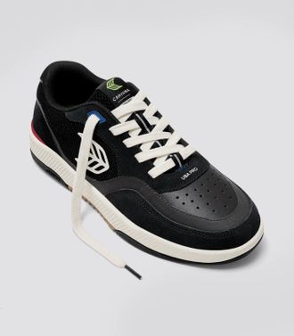 Cariuma Womens Cariuma UBA PRO Sneakers Black Ivory Suede Lifestyle Shoes ZAP2259