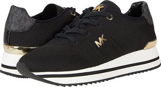 Michael Kors Monique Knit Trainer Womens Shoes Black : 8 M, Textile
