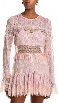 LoveShackFancy Sevilla Dress In Pink Nude
