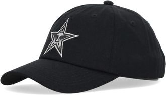 Obey Curvy Visagle Curs Star 6Panel - unisex - Petten - Zwart - ONE Size - Katoen - Accessoires