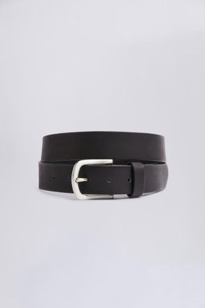 Moss Casual Black Leather Belt