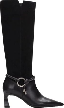 Hispanitas Hi265123 Lange Laars - Dames - Schoenen - Zwart - Maat: 38 EU Leer