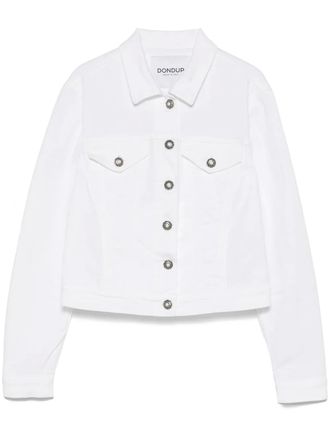 Dondup denim jacket - women - Elastane/Elastomultiester/Cotton/Cotton - L - White