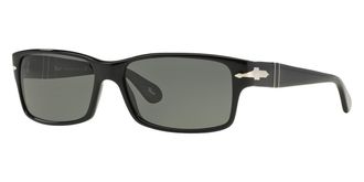 Persol Polarized Green Rectangular Mens Sunglasses PO2803S 95/58 58