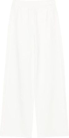 Emporio Armani Capsule Broek - Dames - Wijde Broeken - Wit - XL - Katoen - Broeken