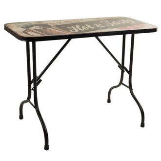 Wanderlust Deco Wanderlust Deco - Mesa Rectangular De Metal Negra 100x47x75