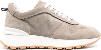 Doucal's Bruine Casual Trainers Sneakers - Dames - Sneakers - Bruin - 39 EU - Leer - Schoenen