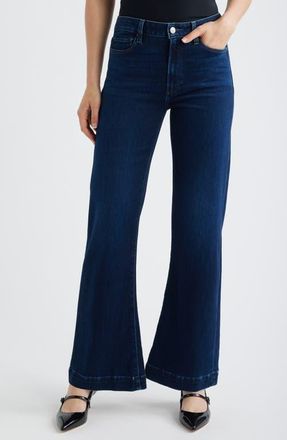 Paige Leenah High Waist Wide Leg Jeans in Tinseltown at Nordstrom, Size 32
