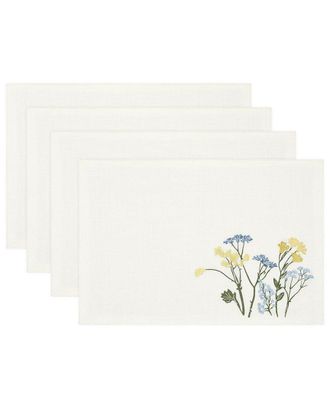 Lenox Set Of 4 Wildflowers Border Placemats