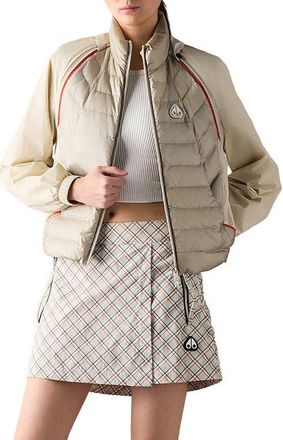 Moose Knuckles Cloud Walker 800 Fill Power Down Hybrid Jacket in Alabaster at Nordstrom, Size X-Small
