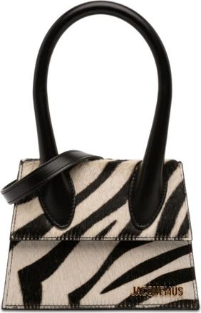 Jacquemus Pre-owned Jacquemus Pony Hair Zebra Print Le Chiquito Moyen Ladies K7J1V0G63YG8HZX9