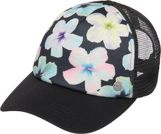 Roxy Trucker Cap ROXY Beautiful Morning, Damen, anthrazit im fleur real, Kunstfaser, Caps Trucker Cap