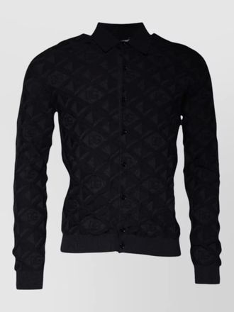 Dolce & Gabbana silk crew neck cardigan