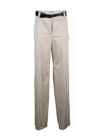 Marella Soraia High Waist Trousers - Beige