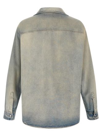 Maison Margiela Numeric Signature Denim Shirt - Blue