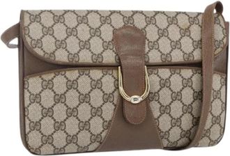 Gucci Pre-owned Cross Body Bags, female, Beige, Size: ONE SIZE Pre-owned Plastic Cross Body Bag