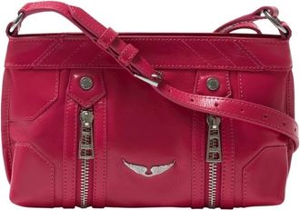 Zadig&Voltaire Sunny Mood Vintage Lak Tas - Dames - Schoudertassen - Roze - ONE Size - Leer - Tassen