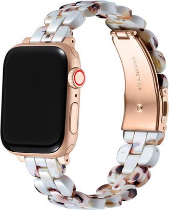 Posh Tech Elle Resin Link Band for Apple Watch in Ivory at Nordstrom