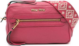 Miu Miu Pre-owned Miu Miu Goatskin Madras Camera Bag WVO9JSI266TKA1II
