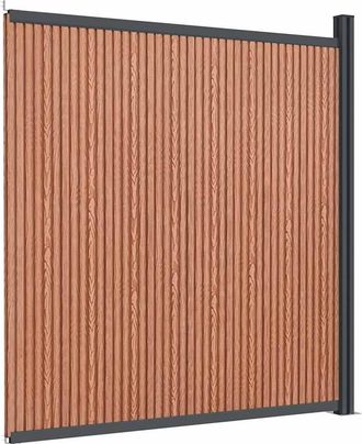 Berkfield Home Fence Panel WPC Brown 173x186 cm
