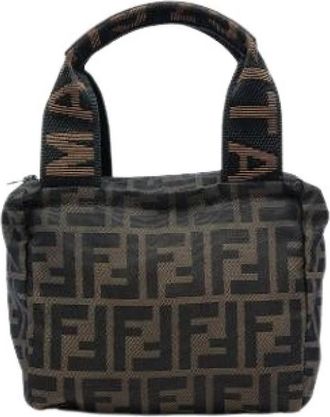 Fendi Pre-owned Canvas Mini Bag - Dames - Vintage Mini Tas - Bruin - ONE Size - Vintage