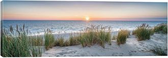 iCanvas Icanvas Dune Beach Panorama At Sunset Wall Art By Jan Becke