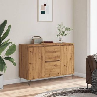 Berkfield Home Sideboard Artisan Oak 104x35x70 cm Engineered Wood in Brown | Size: 104 x 35 x 70 cm
