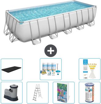 Bestway Piscina Bestway Power Steel Rectangular - 640x274x132 Cm - 8-piezas S556