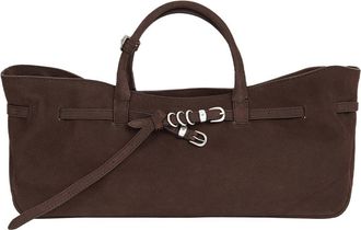 Margesherwood Grandma Buckle Suede Shoulder Bag in Hush Nubuck at Nordstrom