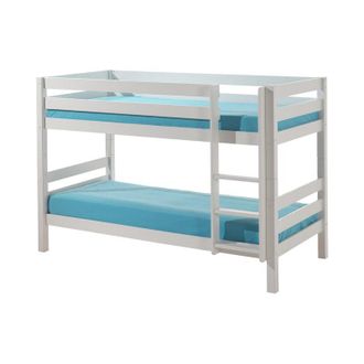 Les Tendances Letto a castello 90x200 Altezza 140 cm Molla inclusa Vipack Pino - Bianco