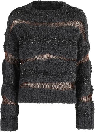 Pinko Maglione a righe - Grigio