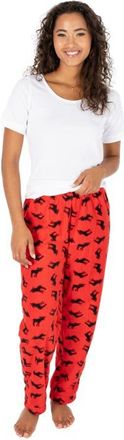 Leveret Womens Fleece Printed Holiday Pajama Pants in Moose at Nordstrom, Size X-Large