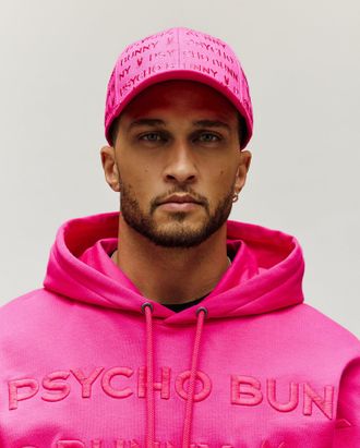 Psycho Bunny Mens Orson Baseball Cap 670 FUCHSIA PURPLE / O/S