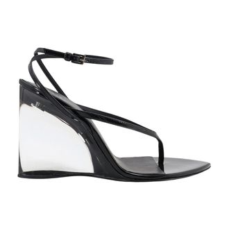 Alaia High Heel Sandals, female, Black, Size: 10 US Invisible Thong Sandals