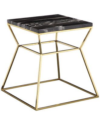 Pangea Home Gold Geo Side Table