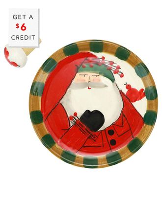 Vietri Vietri Old St. Nick Canape Plate With Cork Stopper With $8 Credit