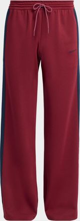Alexander McQueen Men & apos;s Technical Loopback Wide Leg Track Pants