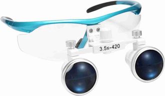 OEM Lupa Port&aacute;til De 3,5x Y 420 Mm Con Gafas Binoculares Y Auriculares &Oacute;pticos, Linterna Frontal Led De 3w