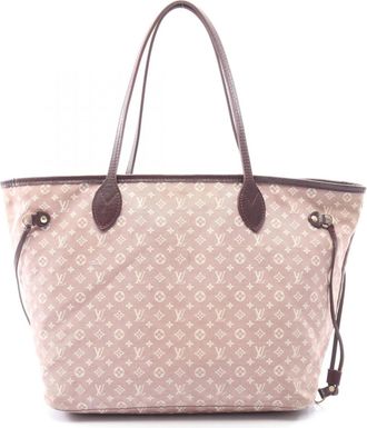 Louis Vuitton Bordeaux Ivory Sepia Canvas Leather Handbag Tote Bag (Pre-Owned)