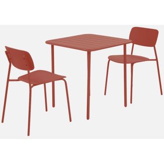 Sweeek Mesa De Jard&iacute;n De Metal Con 2 Asientos