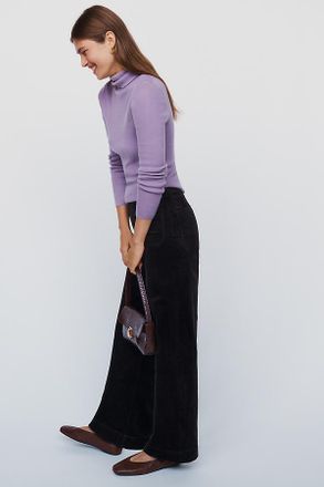 Maeve Colette Corduroy Full Length Wide Leg Pants
