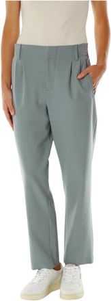 Drykorn Dispatch Broeken - Dames - Straight fit broeken - Groen - W25 L34 - Katoen - Broeken