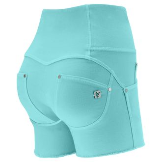 Freddy Shorts push up WR.UP in gabardine vita alta e taglio vivo
