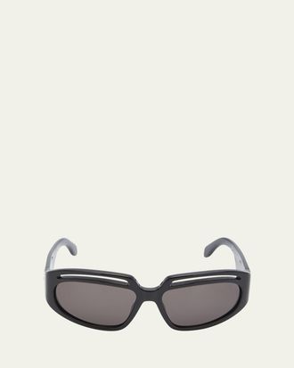 Palm Angels Mens Heights Palm Icon Square Sunglasses