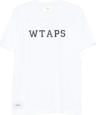Wtaps T-shirt Academy 01 con logo - Bianco