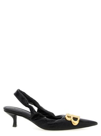 Balenciaga Black Slingback Heels