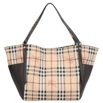 Burberry Pre-owned Tote Bags, female, Beige, Size: ONE SIZE Pre-owned Shopper