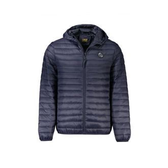Cavalli Blauwe Polyamide Herenjas - Heren - Winterjassen - Blauw - S - Jassen