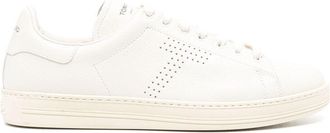 Tom Ford Perforated-logo Leather Sneakers