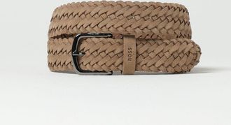 HUGO BOSS Cintura Boss in camoscio intrecciato